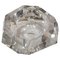 Posacenere moderno sfaccettato in cristallo Baccarat, Francia, XX secolo, Immagine 1