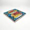 Squared Colored Ceramic Fish Tile Plate by Giovanni De Simone, Italy, 1960s 5