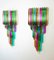 Italian Venini Style Murano Glass Sconces, 1980s, Set of 2 3