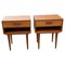 Mid-Century Modern Danish Nightstands from Dyrlund, 1960s, Set of 2 1