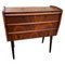 Danish Rosewood Dresser with Rounded Legs, 1960s, Image 1