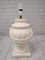Vintage Table Lamp with Light Cream Ceramic Base with Golden Details 7