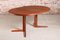 Mid-Century Danish Teak Extending Round Dining Table by Edvard Valentinsen, 1960s, Image 5