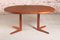 Mid-Century Danish Teak Extending Round Dining Table by Edvard Valentinsen, 1960s 9