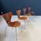 Chaises 3107 par Arne Jacobsen pour Fritz Hannssen, 1973, Set de 4 1