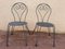 Garden Chairs in Wrought Iron, Set of 2 1