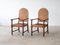 Colonial Bobbin Armchairs in Rattan, Set of 2 1