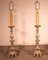 Italian Torcheres in Silver Wood Early 19th Century, Set of 2 3