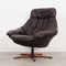 Danish Leather Swivel Armchair by H.W. Klein, 1960s, Image 1