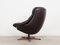 Danish Leather Swivel Armchair by H.W. Klein, 1960s 4