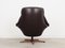 Danish Leather Swivel Armchair by H.W. Klein, 1960s 5