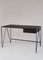Large Black Desk with Natural Linoleum Drawer from &New, Image 1