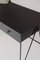 Großer schwarzer Schreibtisch mit Schublade aus natürlichem Linoleum von &New 4