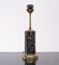 Lámpara de mesa belga de mármol negro, años 60, Imagen 9
