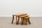 Brutalist Oak Nesting Tables, 1970s, Set of 3, Image 1