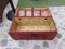 Antique Trunk in Painted Fir Wood with Bombed Slatted Cover and Original Hardware, Image 12