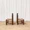 Chairs in Oak and Straw by Charles Dudouyt, 1940, Set of 2 3