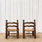 Chairs in Oak and Straw by Charles Dudouyt, 1940, Set of 2 4