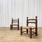 Chairs in Oak and Straw by Charles Dudouyt, 1940, Set of 2 1