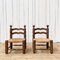 Chairs in Oak and Straw by Charles Dudouyt, 1940, Set of 2, Image 2