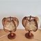 French Country Wooden Straw Bedside Table Lamp, 1960s, Set of 2 5