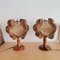 Mid-Century Nachttischlampen aus Holz & Stroh, 1960er, 2er Set 1