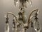 Italian Silver Crystal Chandelier, 1940s, Image 7