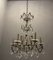 Italian Silver Crystal Chandelier, 1940s 5