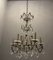 Lámpara de araña italiana antigua de cristal, años 40, Imagen 5