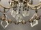 Lámpara de araña italiana antigua de cristal, años 40, Imagen 9