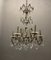 Lámpara de araña italiana antigua de cristal, años 40, Imagen 10