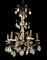 Lámpara de araña italiana antigua de cristal, años 40, Imagen 6