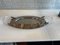 Large Hollywood Regency Oval Tray with Acrylic Glass Handles, Image 4