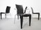 Postmodern Black Chairs by Philippe Starck for Vitra, Set of 4 8