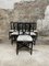 Mid-Century Modern Italian Black Chairs in Painted Bamboo from Vivai Del Sud, 1970s, Set of 6, Image 1