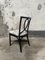 Mid-Century Modern Italian Black Chairs in Painted Bamboo from Vivai Del Sud, 1970s, Set of 6, Image 5