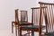 Vintage American Leather and Wood Chairs, Set of 4, Image 3