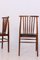 Vintage American Leather and Wood Chairs, Set of 4, Image 5