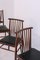 Chaises Vintage en Cuir et Bois, États-Unis, Set de 4 2