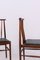 Vintage American Leather and Wood Chairs, Set of 4, Image 9