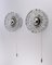 Murano Glass and Chrome Wall Sconces, 1970s, Set of 2, Image 4