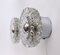Murano Glass and Chrome Wall Sconces, 1970s, Set of 2, Image 7