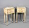 Mid-Century French Craquelure Bedside Cabinets, Set of 2 2