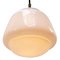 Vintage Industrial White Opaline Glass Pendant Light, Image 5