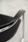 Vintage Italian Minimalist Black Leather Canasta Desk Chair from Arrben, 1970s 13