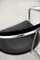 Vintage Italian Minimalist Black Leather Canasta Desk Chair from Arrben, 1970s 14