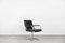 Vintage German Modern Black Leather Delta 2000 Office Chair from Wilkhahn, 1968 3