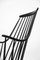 Rocking Chair Grandessa Vintage en Bois Noir par Lena Larsson pour Nesto, Suède, 1960s 8