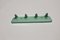 Mid-Century Plastic Green Wall Hook, Italy, 1950s 7