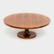 Italian Coffee Table in Rosewood and Bronze by Angelo Mangiarotti for Bernini, Image 1
